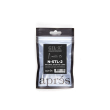 Load image into Gallery viewer, APRES GEL-X NATURAL STILETTO LONG REFILL TIPS 2.0 #000-#9