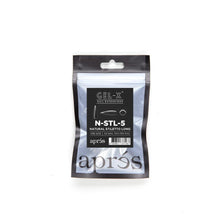 Load image into Gallery viewer, APRES GEL-X NATURAL STILETTO LONG REFILL TIPS 2.0 #000-#9