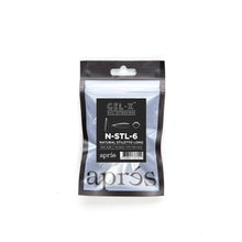 Load image into Gallery viewer, APRES GEL-X NATURAL STILETTO LONG REFILL TIPS 2.0 #000-#9