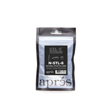 Load image into Gallery viewer, APRES GEL-X NATURAL STILETTO LONG REFILL TIPS 2.0 #000-#9