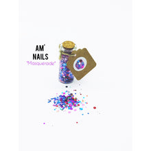 Load image into Gallery viewer, AM' NAILS GLITTER MIXES GLASS BOTTLE