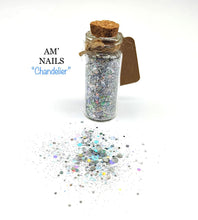 Load image into Gallery viewer, AM' NAILS GLITTER MIXES GLASS BOTTLE
