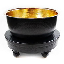 Load image into Gallery viewer, PEDICURE CART - HAMMERED BLACK