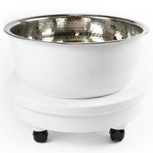 Load image into Gallery viewer, PEDICURE CART - HAMMERED WHITE