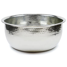 Load image into Gallery viewer, PEDICURE BOWL - HAMMERED STAINLESS STEEL