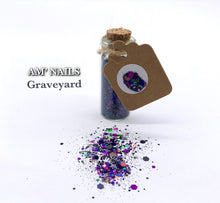 Load image into Gallery viewer, AM' NAILS GLITTER MIXES GLASS BOTTLE
