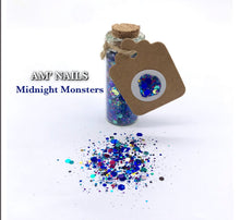 Load image into Gallery viewer, AM' NAILS GLITTER MIXES GLASS BOTTLE