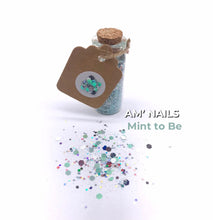Load image into Gallery viewer, AM' NAILS GLITTER MIXES GLASS BOTTLE