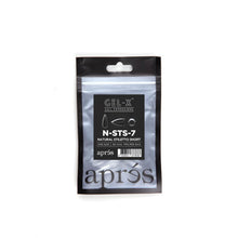 Load image into Gallery viewer, APRES GEL-X NATURAL STILETTO SHORT REFILL TIPS #00-#9