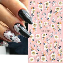 Load image into Gallery viewer, BE 5D FLOWER STICKERS YELLOW
