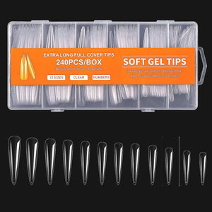 BE EXTRA LONG SOFT GEL TIPS 240PIECES