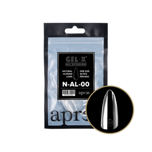 APRES GEL-X NATURAL ALMOND LONG REFILL TIPS #000-#9