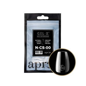 APRES GEL-X NATURAL COFFIN SHORT REFILL TIPS #000-#9