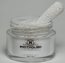 Load image into Gallery viewer, NOTPOLISH WHITE GLITTER SUGAR EFFECT 2OZ
