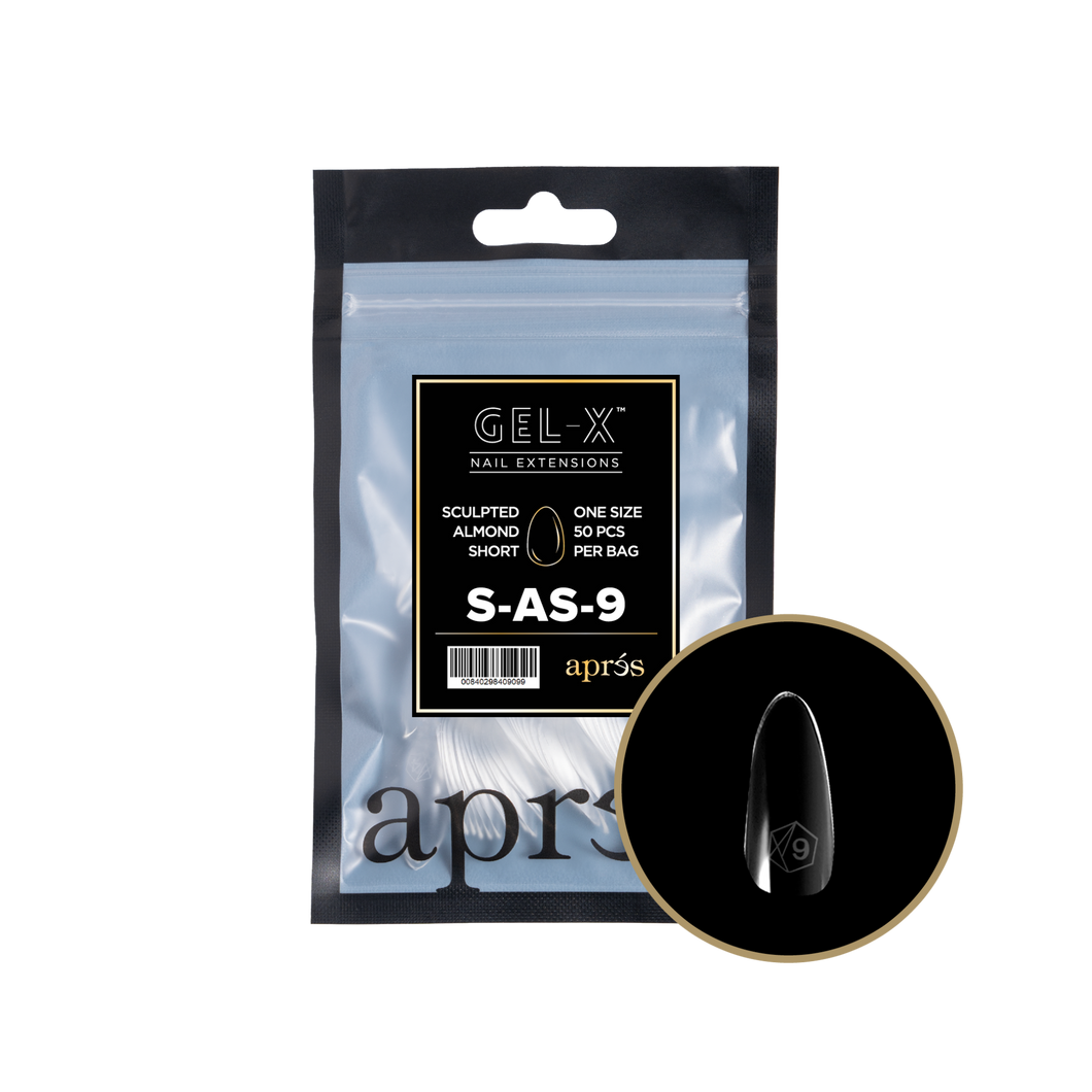 APRES SCULPTED ALMOND SHORT REFILL NAILS 2.0 - #000-#9