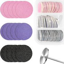 Cargar imagen en el visor de la galería, BE 60PCS SANDING PAPER DISC WITH BIT
