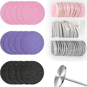 BE 60PCS SANDING PAPER DISC WITH BIT