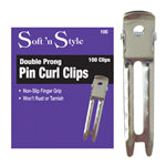 DOUBLE PRONG PIN CURL CLIPS - 100