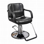 STYLING CHAIR ROUNG BASE BLACK