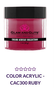 GLAM AND GLITS COLOR COLLECTIONS - CA300 - 1 oz - RUBY