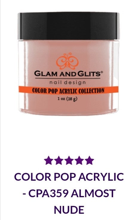 GLAM AND GLITS COLOR POP COLLECTIONS - CPA359 - 1 oz - ALMOST NUDE