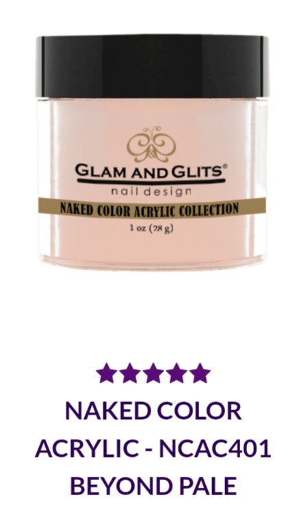 GLAM AND GLITS NAKED COLLECTIONS - NCA401 - 1 oz - BEYOND PALE