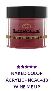 GLAM AND GLITS NAKED COLLECTIONS  - NCA418 - 1 oz - WINE ME UP