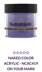 GLAM AND GLITS NAKED COLLECTIONS - NCA419 - 1 oz - ON YOUR MARK