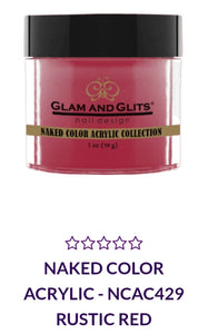 GLAM AND GLITS NAKED COLLECTIONS - NCA429 - 1 oz - RUSTIC RED