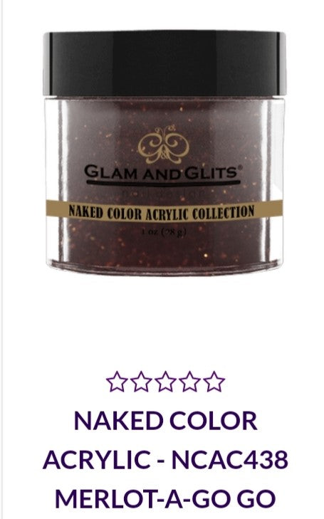 GLAM AND GLITS NAKED COLLECTIONS - NCA438 - 1 oz - MERLOT A GO GO
