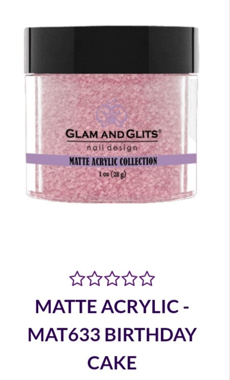 GLAM AND GLITS MATTE COLLECTIONS - MA633 - 1 oz - BIRTHDAY CAKE