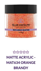 GLAM AND GLITS MATTE COLLECTIONS - MA634 - 1 oz - ORANGE BRANDY