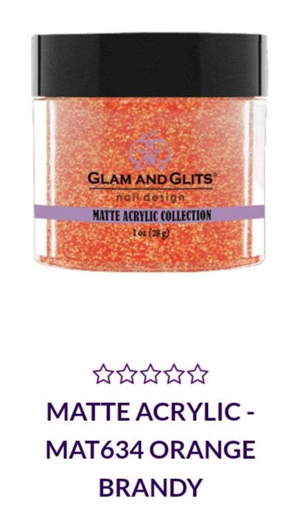 GLAM AND GLITS MATTE COLLECTIONS - MA634 - 1 oz - ORANGE BRANDY