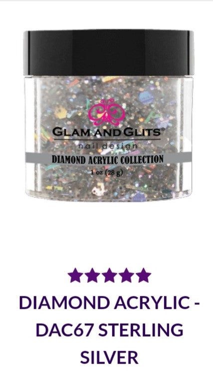 GLAM AND GLITS DIAMOND COLLECTIONS - DA67 - 1 oz - STERLING SILVER