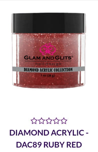 GLAM AND GLITS DIAMOND COLLECTIONS - DA89 - 1 oz - RUBY RED