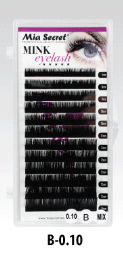 MIA SECRET MINK EYELASHES B-0.10 - MIX 12 LINES 7MM-14MM