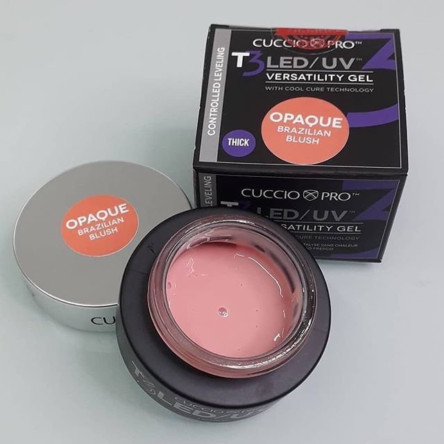 CUCCIO T3 LED/UV CONTROLLED LEVELLING GEL - BRAZILIAN BLUSH  - 1 oz - 16006-LED