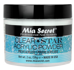 MIA SECRET CLEAR STARS ACRYLIC POWDER 2OZ