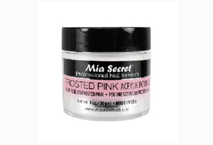 MIA SECRET FROSTED PINK ACRYLIC POWDER - 1OZ