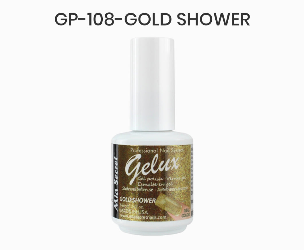 MIA SECRET GELUX GEL NAIL POLISH - GP-108 GOLD SHOWER