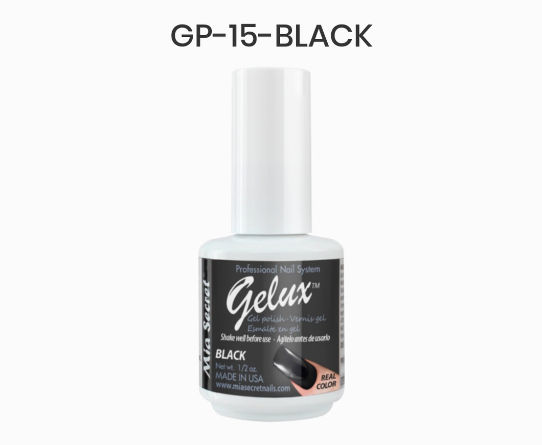 MIA SECRET GELUX GEL NAIL POLISH - GP-15 BLACK