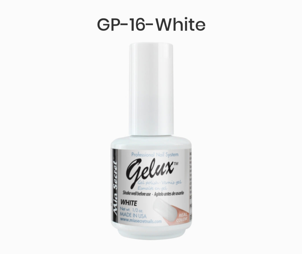 MIA SECRET GELUX GEL NAIL POLISH- GP-16 WHITE