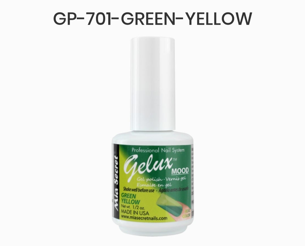 MIA SECRET GELUX GEL NAIL POLISH - GP-701 GREEN YELLOW