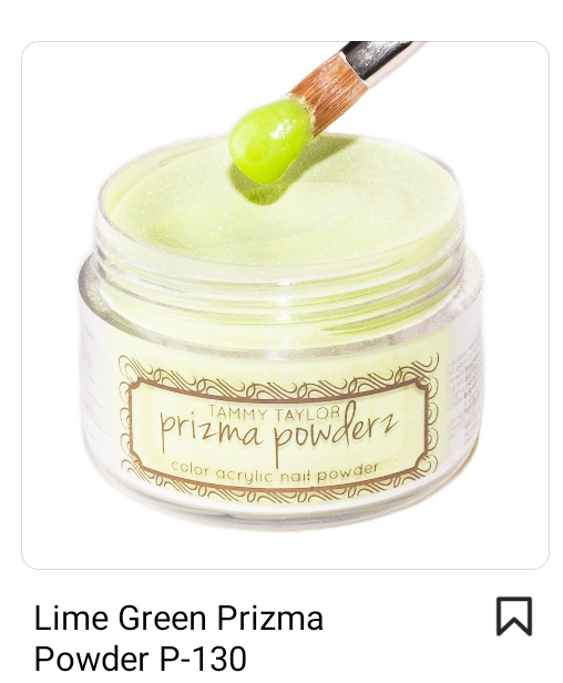 TAMMY TAYLOR COLORED ACRYLIC POWDER PRIZMA 1.5OZ - LIME GREEN