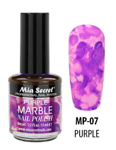 MIA SECRET MARBLE INK NAIL POLISH - MP-07 PURPLE