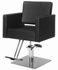 STYLING CHAIR SQUARE BASE BLACK