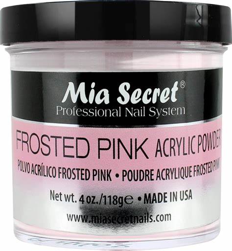 MIA SECRET FROSTED PINK ACRYLIC POWDER - 4OZ