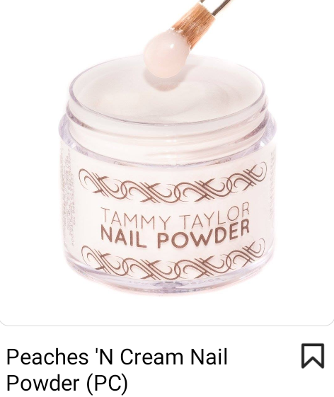 TAMMY TAYLOR ACRYLIC POWDER 1.5OZ - PEACHES N' CREAM