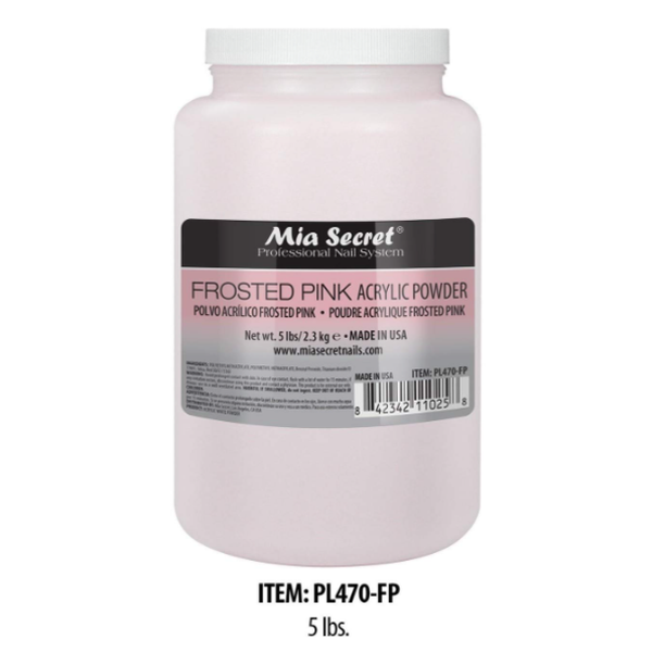 MIA SECRET FROSTED PINK ACRYLIC POWDER - 5LBS
