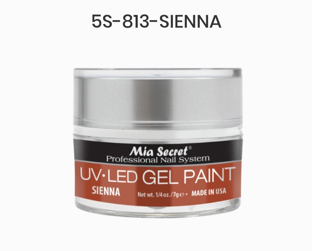 MIA SECRET UV-LED GEL PAINT - SIENNA GEL PAINT - 0.25oz